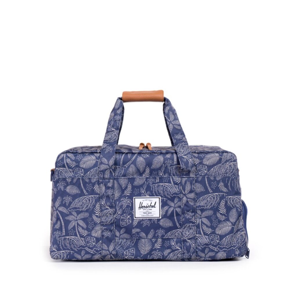 Herschel Supply Company Blue Duffel & Backpack with Floral Design